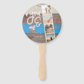 You & Me. Fotocollage van herinneringen. Houten pa Handwaaier (Voorkant)