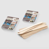 You & Me. Fotocollage van herinneringen. Houten pa Handwaaier (Niet-gemonteerd)