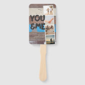 You & Me. Fotocollage van herinneringen. Houten pa Handwaaier (Voorkant)
