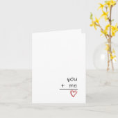 You + Me Greeting Card Kaart (Gele Bloem)