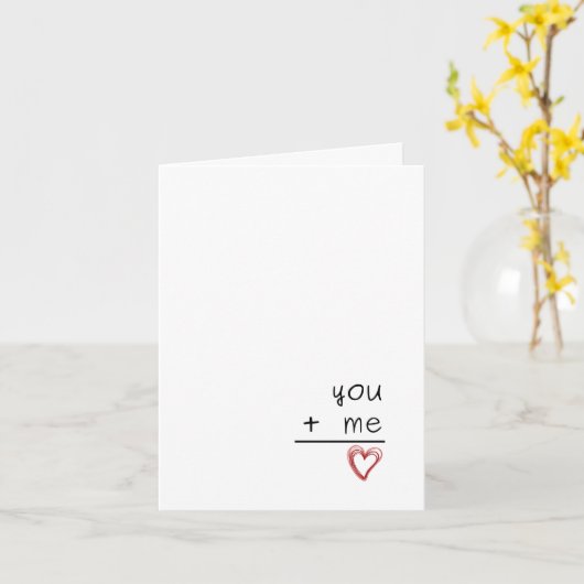 You + Me Greeting Card Kaart (Gele Bloem)