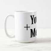 You+me=liefde Koffiemok (Links)