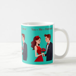 You + Me = Mok voor eeuwig romantisch koppel