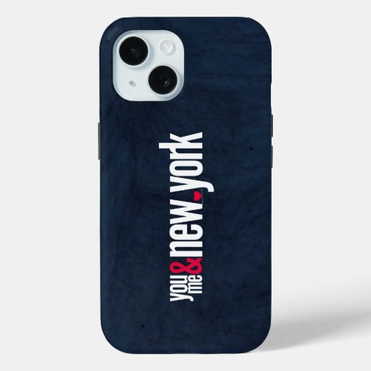 You Me & New York iPhone 15 Tough Case Couple Love (Achterkant)