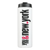 You Me & New York Thermal Tumbler Romantic Travel Thermosbeker (Voorkant)