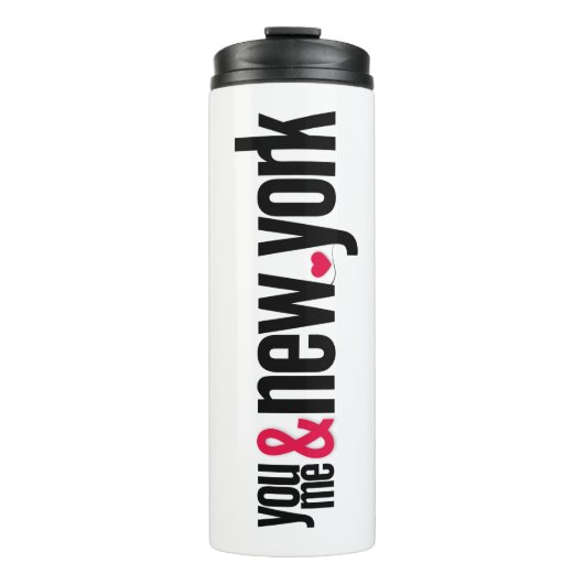 You Me & New York Thermal Tumbler Romantic Travel  Thermosbeker (Voorkant)