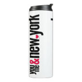 You Me & New York Thermal Tumbler Romantic Travel  Thermosbeker (Gedraaid links)