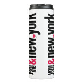 You Me & New York Thermal Tumbler Romantic Travel  Thermosbeker (Achterkant)