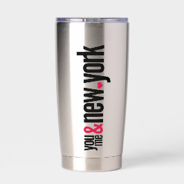 You Me & NY 12oz Small Latte Mug Gift Geïsoleerde Drinkbeker