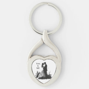 You & Me Romantisch Hart Keychain
