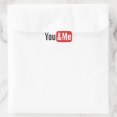 You&Me Ronde Sticker (Tas)