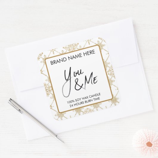 You & Me Valentine's Day Candle Label (Envelop)