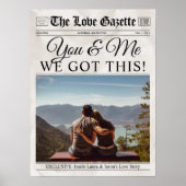 You & Me We Got This Custom Newspaper Wall Art Poster (Voorkant)