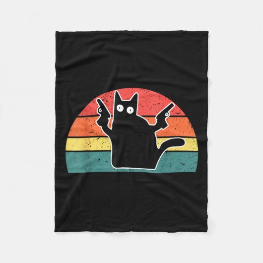 You Mess With The Meow Meow You Get This Peow Peow Fleece Deken (Voorkant)