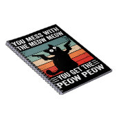 You Mess With The Meow You Get This Peow Peow Notitieboek (Rechterzijde)