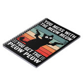 You Mess With The Meow You Get This Peow Peow Notitieboek (Linkerzijde)