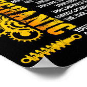 You Might Be A Mechanic If Reasons For Mechanical Poster (Hoek)