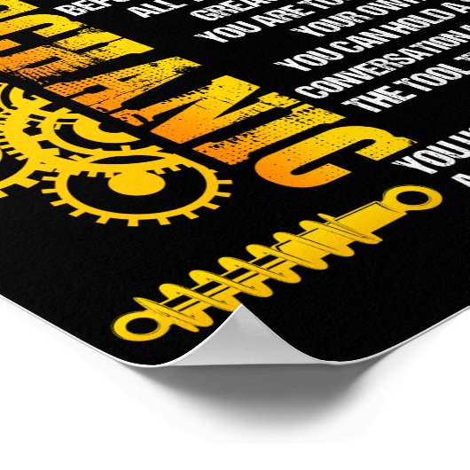You Might Be A Mechanic If Reasons For Mechanical Poster (Hoek)