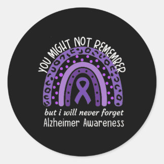 You Might Not Remember Alzheimer's awareness Month Ronde Sticker