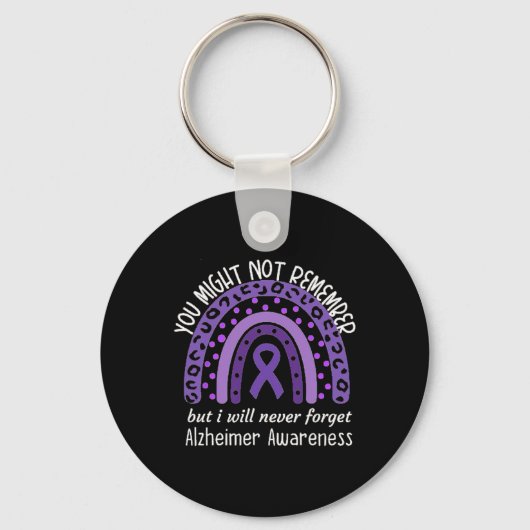 You Might Not Remember Alzheimer's awareness Month Sleutelhanger (Achterkant)