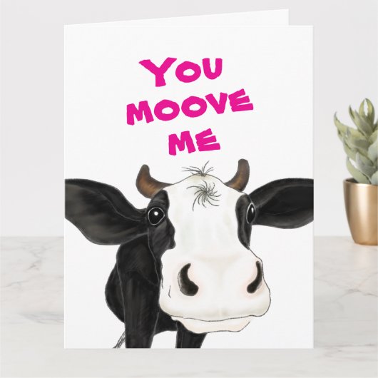 You Moove Me - Valentijnsdag Kaart (Kleine Plant)