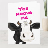 You Moove Me - Valentijnsdag Kaart (Voorkant)