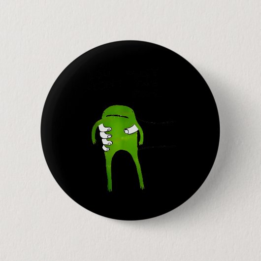 You Must Accept The Frog Funny Meme Ronde Button 5,7 Cm (Voorkant)