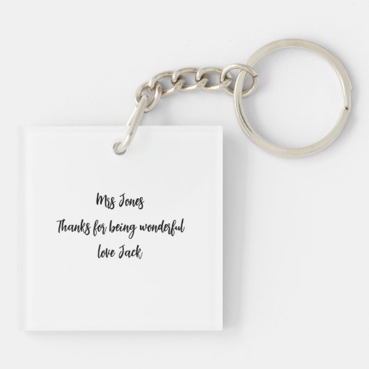 You Noticed Teacher SEN teacher special need Sleutelhanger (Achterkant)