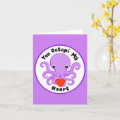 You Octopi Mijn Hart Kaart (Gele Bloem)