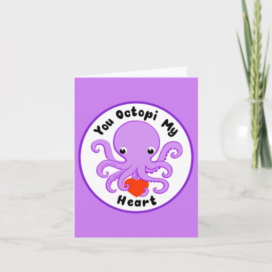 You Octopi My Heart Kaart (Voorkant)