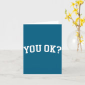 You Ok. Kaart (Gele Bloem)
