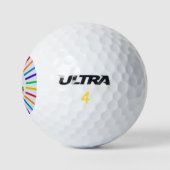You Only Fail When You Stop Trying Golfballen (Logo)