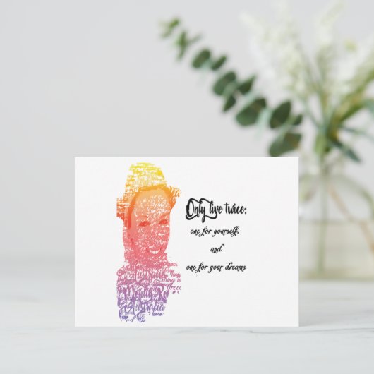 You only live twice postcard briefkaart (Staand voorkant)