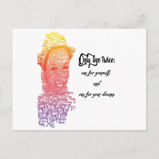 You only live twice postcard briefkaart (Voorkant)