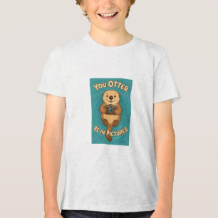 You Otter Be in Afbeeldingen Schattige Zee Otter w Tri-Blend Shirt