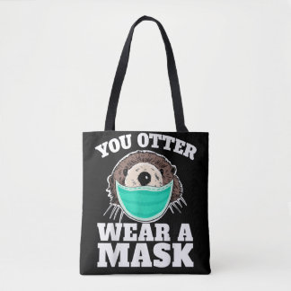 You Otter Draag grappige Otter Social Distancing Tote Bag