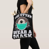 You Otter Draag grappige Otter Social Distancing Tote Bag (Dichtbij)