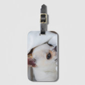 You pet dog puppy custom foto chihuahua bagagelabel (Voorkant (verticaal))