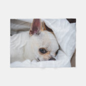 You pet dog puppy custom foto chihuahua fleece deken (Voorkant (Horizontaal))