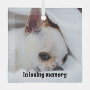 You pet dog puppy custom foto chihuahua glas ornament