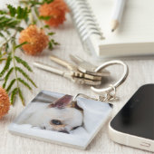 You pet dog puppy custom foto chihuahua sleutelhanger (Voorkant Rechts)