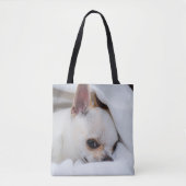 You pet dog puppy custom foto chihuahua tote bag (Voorkant)