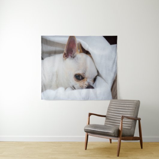 You pet dog puppy custom foto chihuahua wandkleed (In Situ (horizontaal))