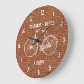 You Plus Bicycle Equals Happy Antique Red Bricks Grote Klok (Hoek)