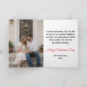 You Plus Me Equals Home Traditional Valentine's Kaart (Binnen)