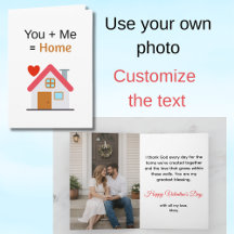 You Plus Me Equals Home Traditionele Valentijnskaa