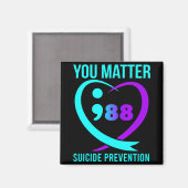 You Problem 988 Suicide Prevention Awareneess Magneet (Voorkant / Achterkant)