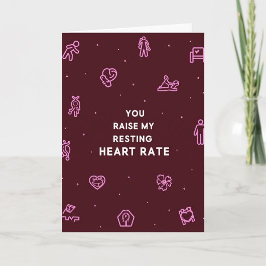 You Raise My Resting Heart Rate Card Kaart (Voorkant)