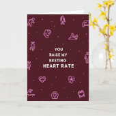 You Raise My Resting Heart Rate Card Kaart (Gele Bloem)
