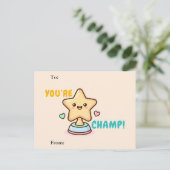 You’re a Champ Classroom Valentine Card Feestdagenkaart (Staand voorkant)